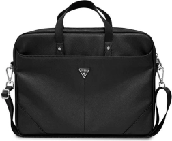 Guess Geanta Saffiano pentru notebook 16" negru