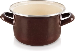 Oală emailată BROWN 16 cm, 1,4 l