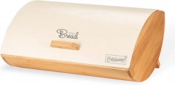 Cutie de pâine Maestro bej cu capac din bambus
