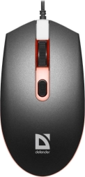 Mouse de gaming DEFENDER DOT optic, iluminare în 7 culori, 1000 DPI
