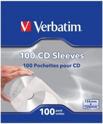 Plicuri de hârtie pentru CD cu fereastră 100 buc VERBATIM