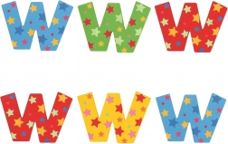 Literă cu steluțe Bigjigs Toys W