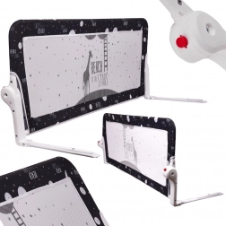 Barieră de protecție neagră pentru pat 150 cm