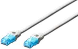 Cablu patch RJ45 U/UTP categorie 5e PVC Alb 1 m