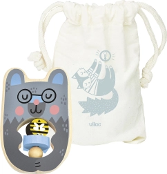 Vilac zornăitoare din lemn ursuleț