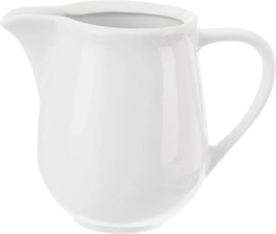 Latieră din porțelan Mona albă 260 ml