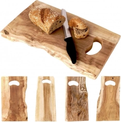 Tocător și platou de servire din lemn de tec 42 × 26 cm