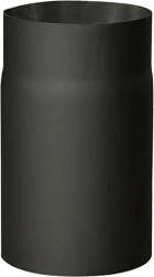 Tubulatură de fum 130 mm, lungime 250 mm, grosime 1,5 mm, negru