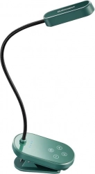 Lumină miniatură de prins pentru cărți verde