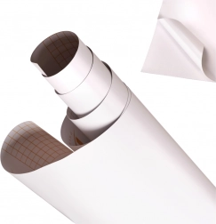 Folie autoadezivă mată albă 1,52x28m