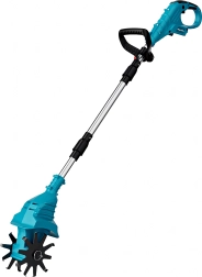 Cultivator de grădină pliabil cu acumulator, cu mâner telescopic, 2× baterii