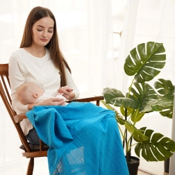 Tommy Lise muselină Abyss Blue 120x120 cm