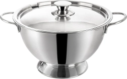 Bol pentru supă din inox cu capac Orion 4,5 l