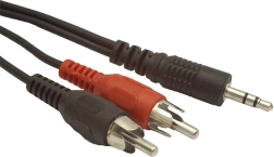 Cablu Minijack la 2x RCA Chinch 2,5m