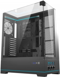 Carcasă PC Darkflash DY450L ATX Mid Tower fără ventilatoare – neagră