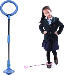 Sfoară de sărit / cerc pliabil pentru picior - albastru