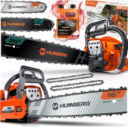 Motoferăstrău pe benzină Humberg HM-660 58 cm³ (16"/20") + ulei 2T