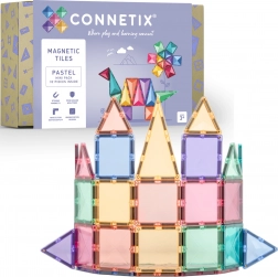 Connetix Pastel Mini Pack set de construcție magnetică 32 piese