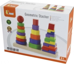 Puzzle de lemn piramidă