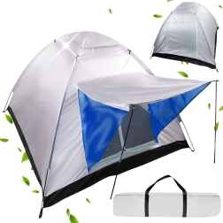 Cort tip iglu pentru camping pentru 4 persoane cu copertină