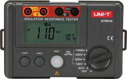 Tester de rezistență de izolație UNI‑T UT501A