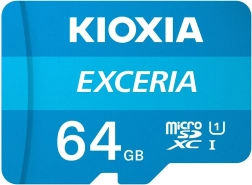 Card MicroSD 64GB Kioxia Exceria cu adaptor