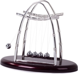 Pendulul lui Newton XL – decorațiune antistres de birou (5 bile)