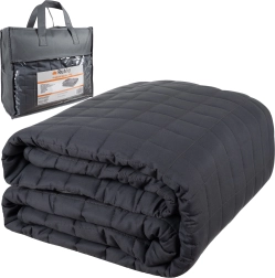 Pătură cu greutăți Ruhhy 150 × 200 cm, 6 kg, gri