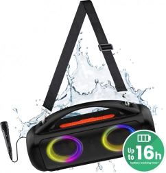 Boxă portabilă Bluetooth Media-Tech Power Audio Pro MT3184 cu karaoke și LED RGB