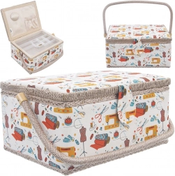 Cutie de cusut – coș pentru cusut 30 × 23 × 16 cm