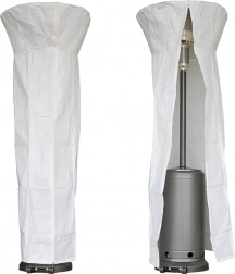 Husă de protecție PE pentru încălzitoare de grădină cu acoperiș rotund, albă