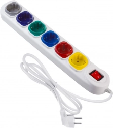 Cablu prelungitor 6 prize 1,5 m Maclean