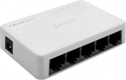 Switch de rețea Qoltec 5× RJ45, 100 Mb/s Fast Ethernet LAN