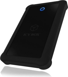 carcasă externă pentru disc 2,5" ICY BOX cu USB 3.0 și husă din silicon