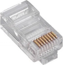 Conector universal RJ45 cat.5e, fir/linie, 8P8C, 100buc