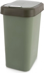 Coș de gunoi din plastic 25 l verde