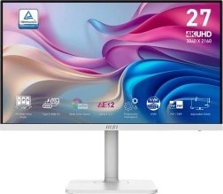 Monitor 27 țoli Modern LED UHD Plat 60Hz alb