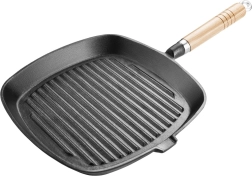 Tigaie grill din fontă 24 cm