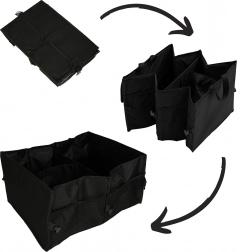 Organizator pliabil pentru portbagajul mașinii – separator textil mare