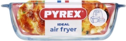 Vas termorezistent Pyrex pătrat din sticlă borosilicată 1 l (20 × 17 × 6 cm)