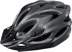 Cască de ciclism Race cu lampă LED și reglaj ajustabil, carbon lucios