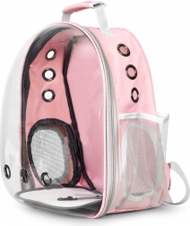 Rucsac de transport pentru pisici și câini mici cu panou frontal transparent