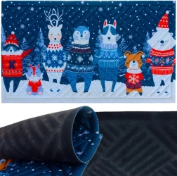 Covoraș de intrare de Crăciun RUHHY 75 × 45 cm