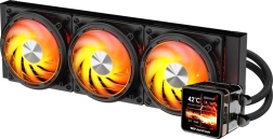 Răcire cu apă CPU DarkFlash Explore DE360 360 mm cu ecran IPS (negru)