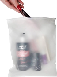 Pungi mate resigilabile cu fermoar 250 × 200 mm, 50 buc