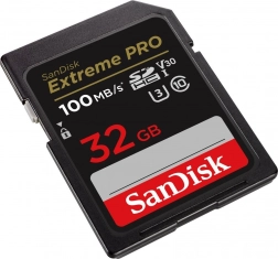 Card de memorie SanDisk Extreme Pro SDHC 32 GB UHS-I U3 V30 100/90 MB/s