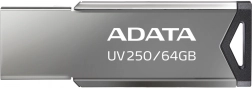 USB flash drive ADATA UV250 64GB metalic USB 2.0