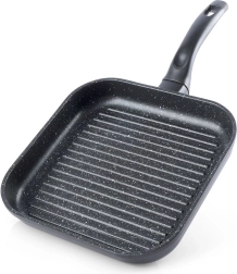 Tigaie grill pătrată din granit 26 × 26 cm GRANDE