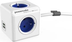 Prelungitor PowerCube Extended USB 1,5 m, albastru