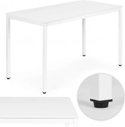 Masă de dining și birou 120 × 60 cm albă ModernHome